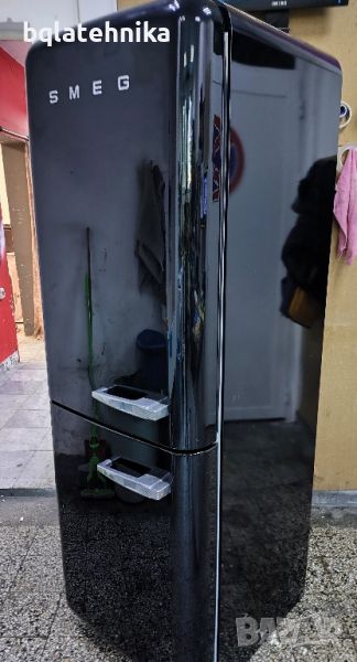 черен ретро хладилник smeg fab32nes7 , снимка 1