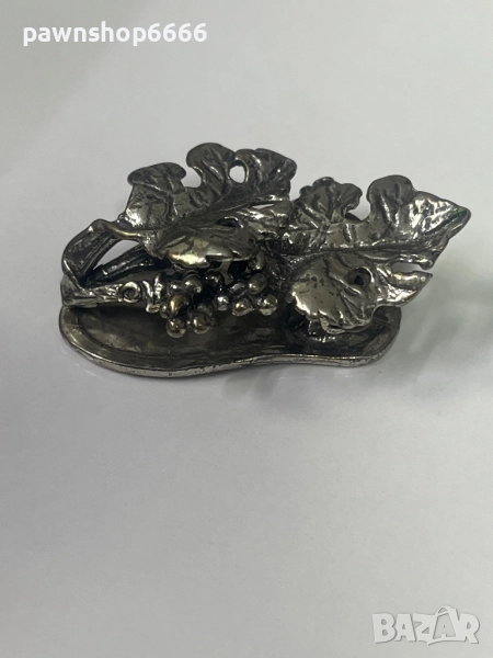 Сребърна брошка 800 проба , снимка 1