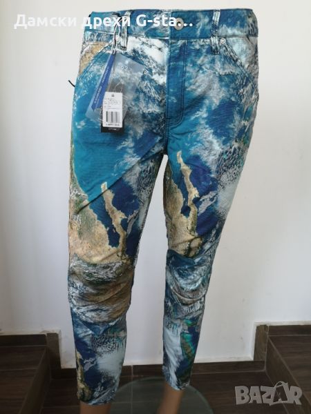 Дамски панталон G-Star RAW® 5622 3D MID BOYFRIEND COJ WMN DK SPA/LIQUID PINK AO, размер W26;27 /270/, снимка 1