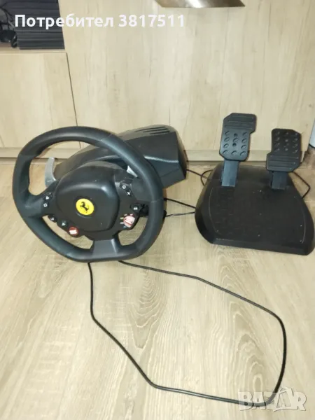 Волан Thrustmaster T80 RW FERRARI 488 GTB за PlayStation 5, PlayStation 4, PC, снимка 1