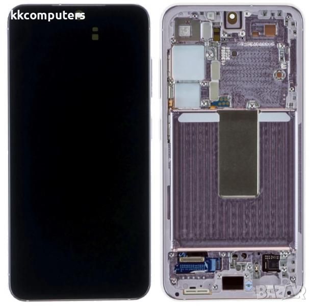 LCD Дисплей за Samsung SM-S911F S23 5G / GH82-30480D / 30481D / Тъч скрийн + рамка / Розов / Оригина, снимка 1