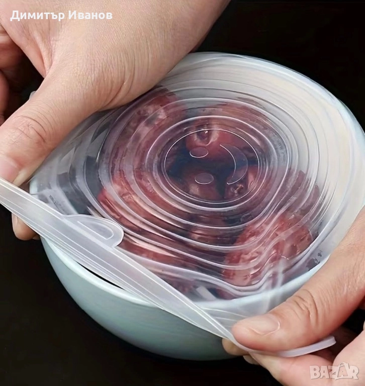 Силиконови капаци за храна, снимка 1