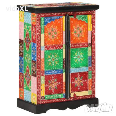 vidaXL Ръчно декориран бюфет с врати, 53x30x75 см, дърво манго масив（SKU:350681, снимка 1