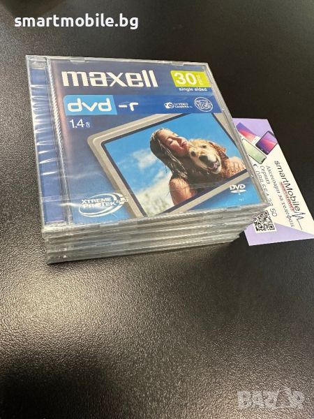 DVD-R MAXELL, 8 см, 30 мин/1.4 GB, за камери, 1 бр., снимка 1