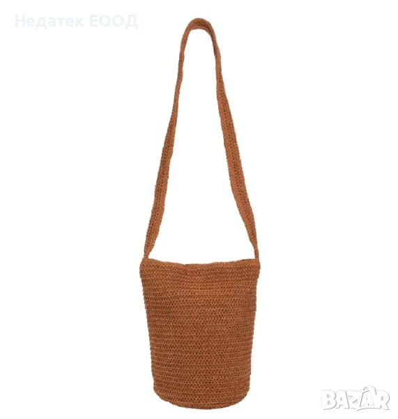 Дамска лятна плетена чанта, 30x17x30см., снимка 1