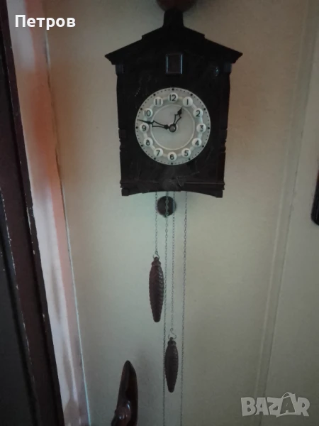 стенен часовник с кукувица, снимка 1