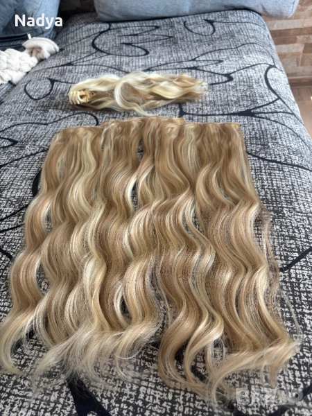 Екстеншъни за коса плюс подарък, снимка 1