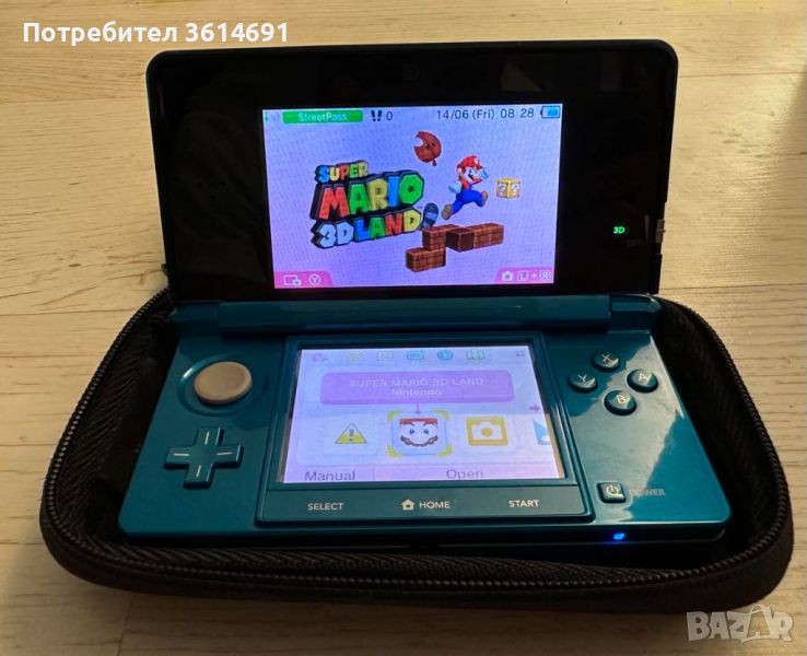 Nintendo 3DS, пълен комплект + 4 игри., снимка 1