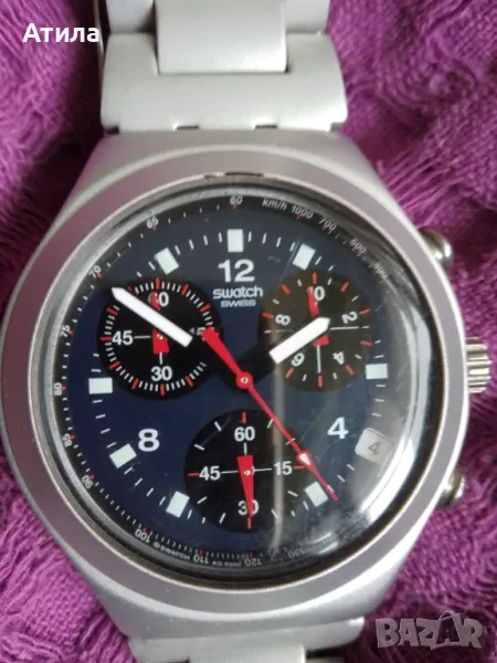 часовник swatch irony chronograph aluminium, снимка 1