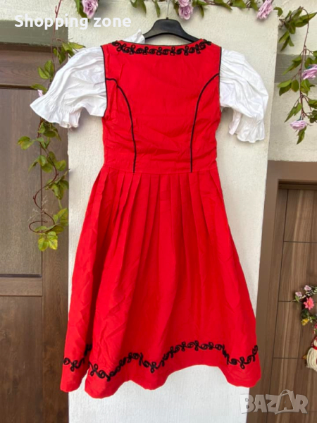 Елегантка рокля в червено, снимка 1