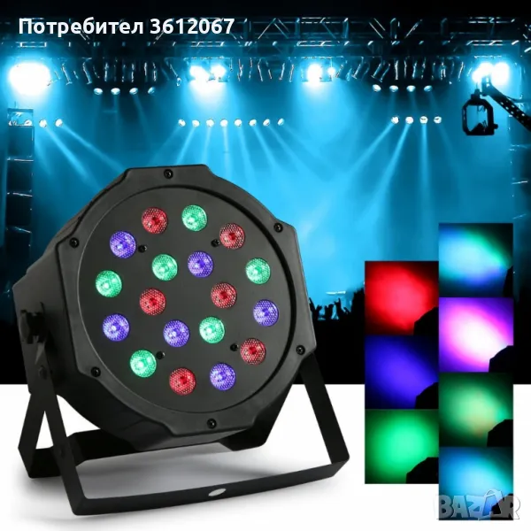 Диско прожектор с 36 LED диода, снимка 1