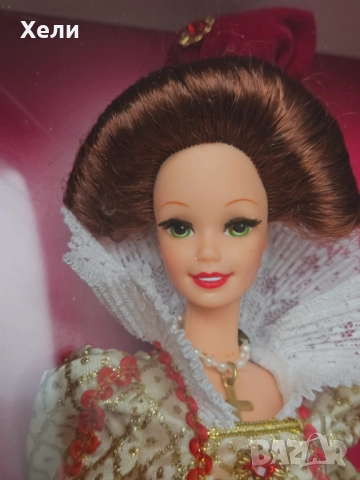 Нова ретро кукла Барби 1994 Elizabethan Queen Barbie, снимка 3 - Кукли - 52676401