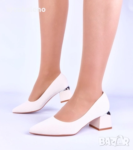 Дамски обувки на нисък ток със сребърни акценти от Vallisa, 3цвята , снимка 10 - Дамски ежедневни обувки - 52940579