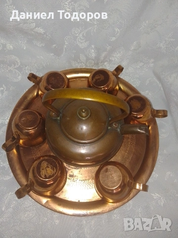 Стар Меден Сервиз за - Чай, Кафе , Ракия - 8 части, снимка 10 - Сервизи - 54081566