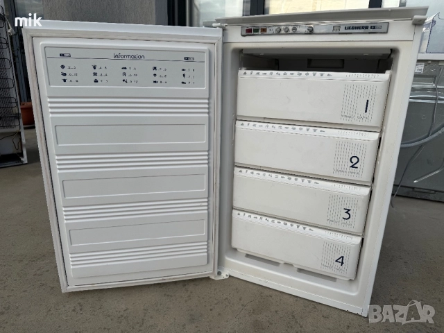 Малък фризер 4 чекмеджета Либхер за вграждане 