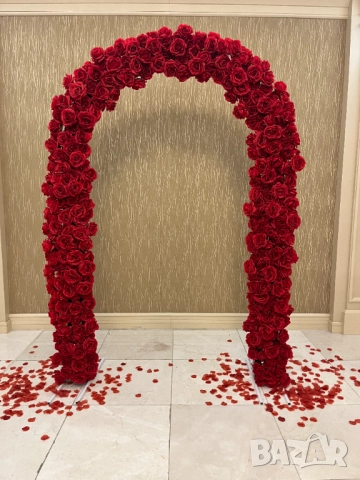 Стойка статив за табела с имена с рози, снимка 4 - Други - 52572233