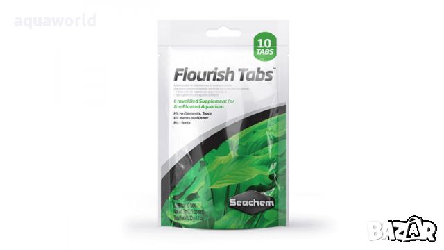 "Безплатна доставка " SeaChem Flourish Tabs ™(10 таблетки), снимка 1 - Оборудване за аквариуми - 46754802