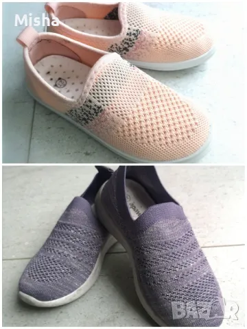 Детски мрежести спортни обувки розови 27 номер и сиви 29 номер