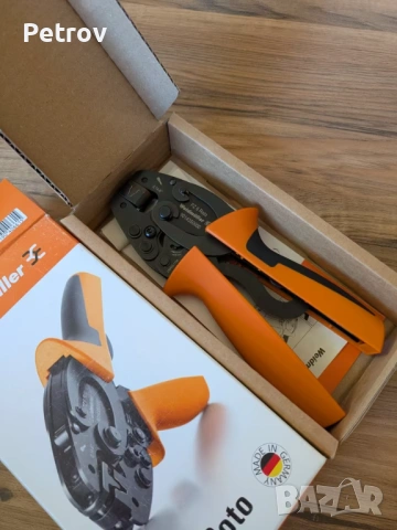 Weidmüller PZ 6 Roto - MADE IN GERMANY - ТОП PROFI ЧИСТО НОВИ Кримпклещи 0,14 - 6 mm² !! ORIGINAL !!, снимка 2 - Клещи - 53941326