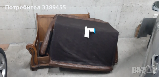 Двойка естествена кожа. , снимка 4 - Дивани и мека мебел - 53682132