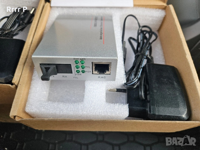 Комплект оптични медия конвертори A/B 2бр., снимка 3 - Мрежови адаптери - 53378827