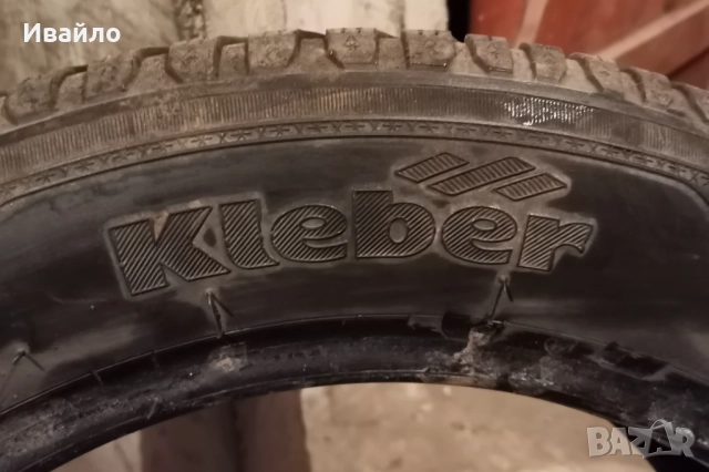 Продавам 2 броя зимни гуми 205.55.16 на 1 сезон дот 2019 Kleber , снимка 4 - Гуми и джанти - 52909060