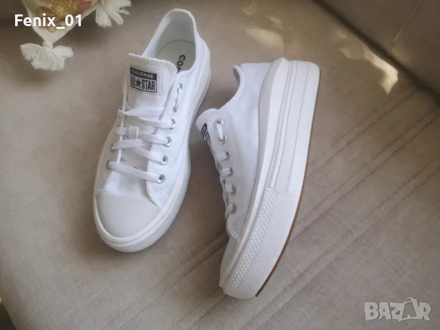 Converse, N40 оригинални нови бели кецове, снимка 8 - Кецове - 47187773