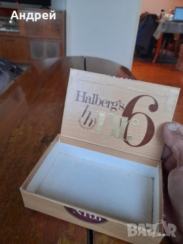 Стара кутия от пури Halbergs 6, снимка 4 - Колекции - 52216640