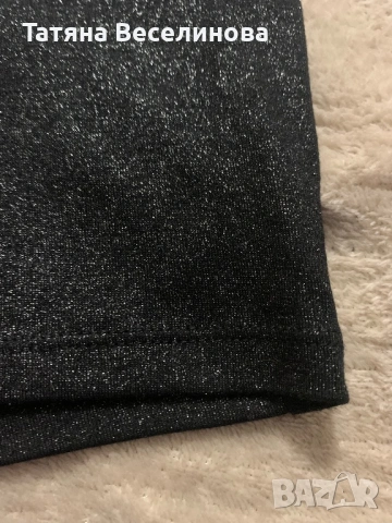 Блестяща черна прилепнала пола, снимка 2 - Поли - 53918237