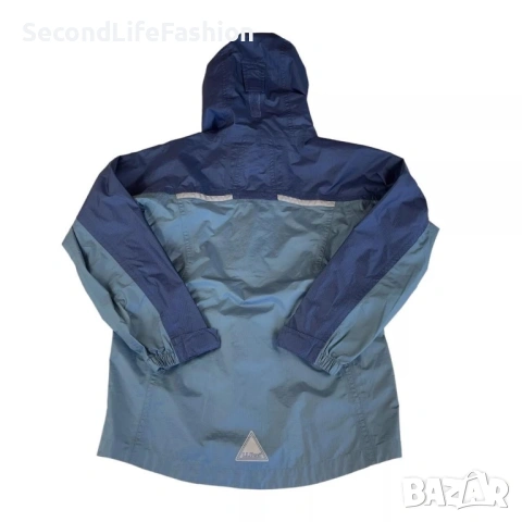 Дамско яке L.L. Bean, синьо размер M с качулка, снимка 2 - Якета - 53837870