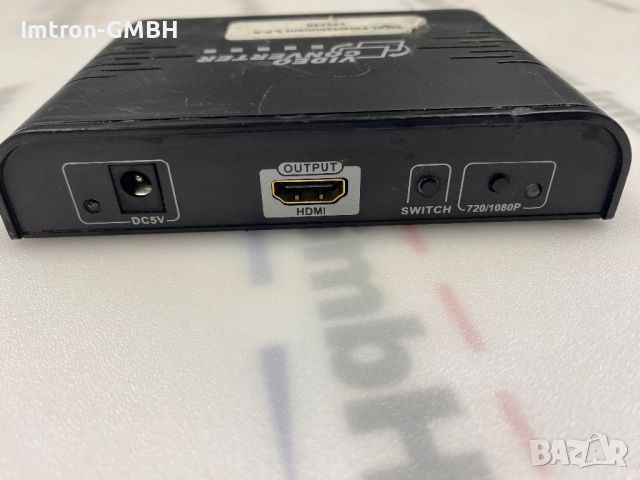  Конвертор Techly IDATA SPDIF-5 SVideo/RCA към HDMI, снимка 2 - Приемници и антени - 46272210