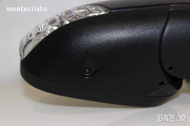 Дясно огледало Volvo V50 (2007-2012г.) 6 пина температурен датчик Черно Черен, снимка 6 - Части - 52983478