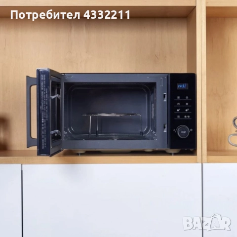 Микровълнова с грил Taurus Laurent 25 Black – 25L, 900W, 10 автоматични програми и дигитален дисплей, снимка 3 - Микровълнови - 51491836