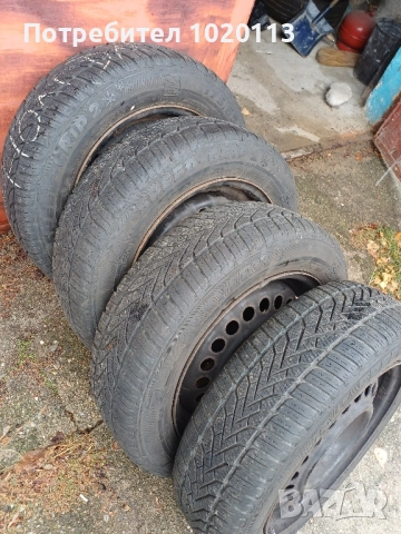 Джанти с гуми 15 зимни за Хонда джаз 2009, снимка 2 - Части - 52198253