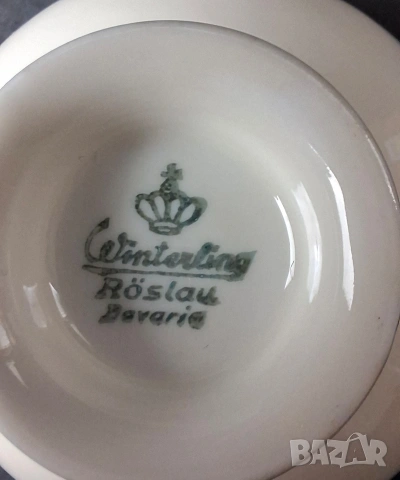 Порцеланова чаша и чинийка за кафе - Winterling, снимка 5 - Чаши - 53995001