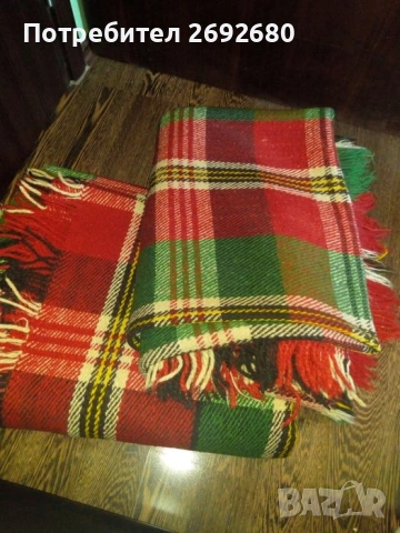 Вълнени губери комплект за две табуретки+ъглов диван/нови родопски одеала 160/220см., снимка 8 - Други - 48415135