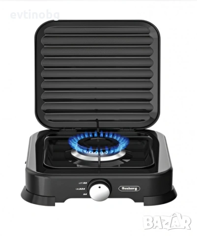 Газов единичен котлон с капак Rosberg, 30mbar\2.2kWh