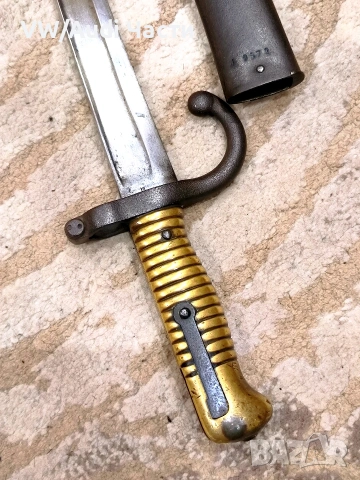 Френски щик нож байонет Шаспо Chassepot M1866 еднакви номера , снимка 3 - Антикварни и старинни предмети - 53822285