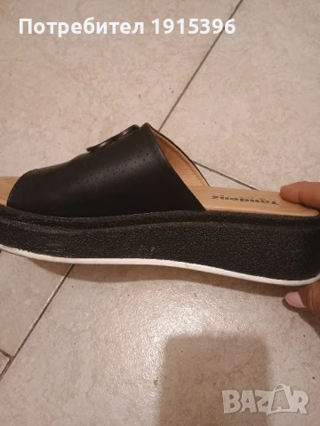 Дамски чехли естествена кожа 