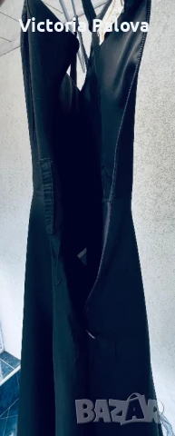 Скъпа черна рокля с тюл RINASCIMENTO Италия, снимка 4 - Рокли - 50506441