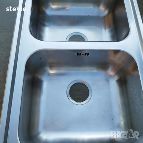 Мивка Алпака двойна 115 см., снимка 3 - Други стоки за дома - 50806896