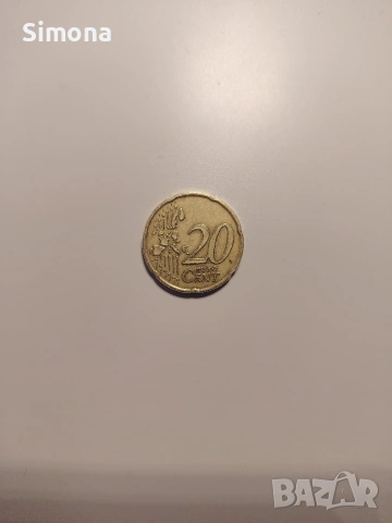 20 евроцента Франция 1999 г.