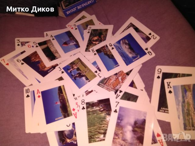 Карти за игра 54 броя пластик нови с изгледи от Азорските острови Португалия, снимка 10 - Карти за игра - 45586461