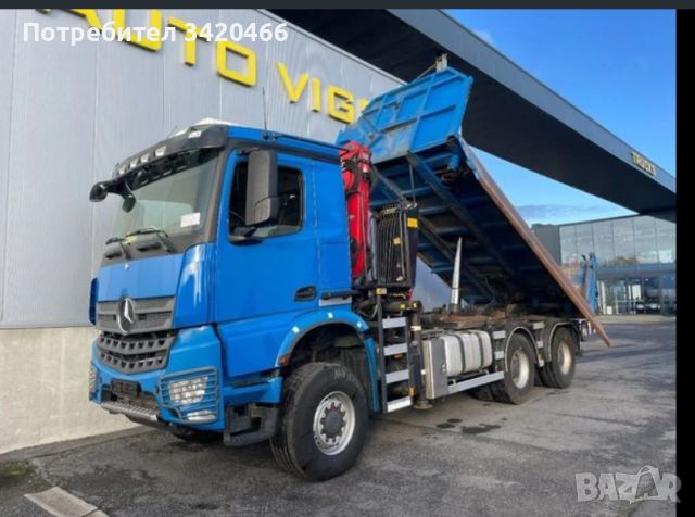 Кран Самосвал Mercedes Arocs 3342, снимка 2 - Индустриална техника - 45446549