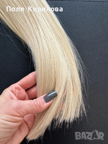 Естествена руса коса от Artfirum Hair Itd, снимка 2 - Аксесоари за коса - 53211239