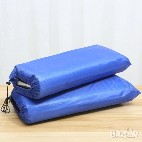 Постелка за къмпинг с двойно алуминиево покритие 150 см x 200 см, снимка 3 - Палатки - 52588775