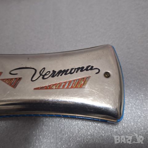 Голяма Немска Хармоника "Vermona", метална, двустранна, DDR, снимка 3 - Антикварни и старинни предмети - 45421248