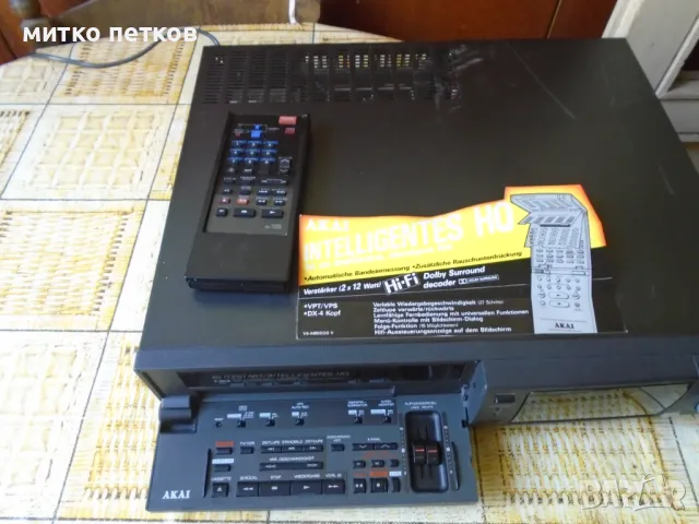 vhs AKAI hi-fi stereo, снимка 5 - Плейъри, домашно кино, прожектори - 47049277