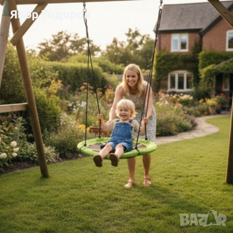 Градинска люлка - Щъркелово гнездо - модерен дизайн и издръжлива конструкция