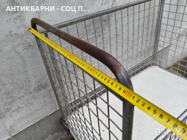 Стара Соц Товарна Количка Панелна Товарна Количка За Складове. / НОМЕР 1637., снимка 10 - Антикварни и старинни предмети - 53688073